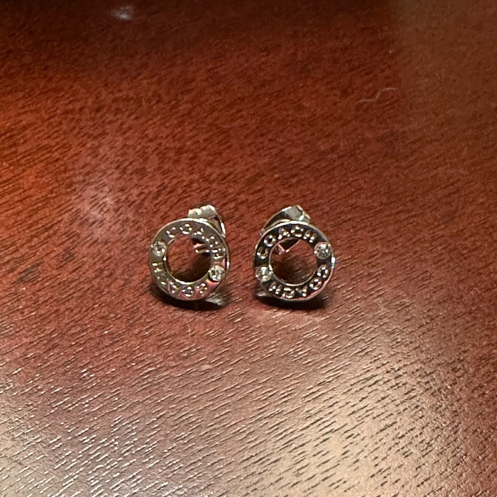 Authentic coach earrings